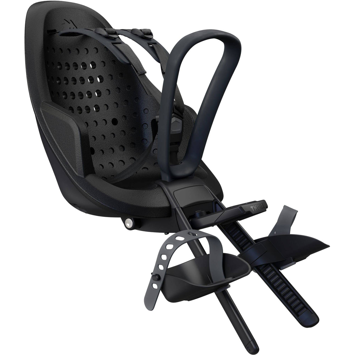 Thule Yepp 2 Mini front child bike seat stem mount with suspension system, durable accessories for secure bike riding.