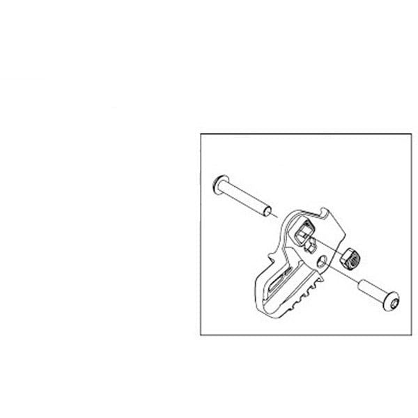 Thule Cross Cargo Bag right hinge bracket replacement part for secure fit, accessories for roof cargo systems.