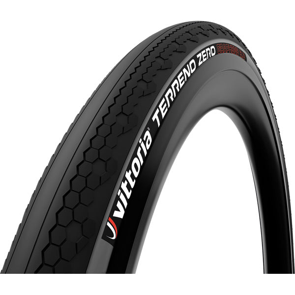 Vittoria Terreno Zero gravel tyre 700x37c tubeless-ready performance component with tread pattern for off-road cycling.