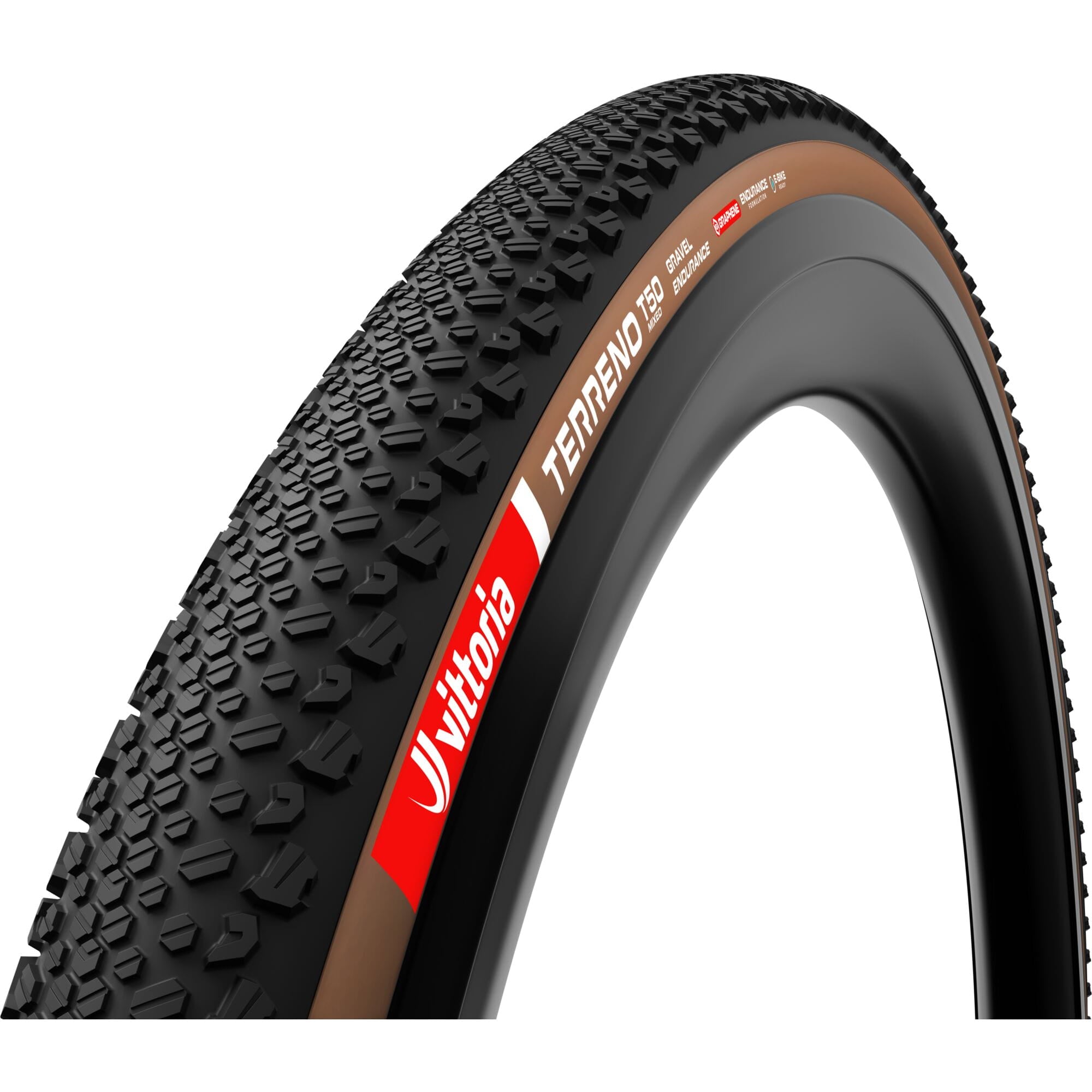 Vittoria Terreno T50 Mixed 700x55c Gravel Endurance Brown G2.0 Tubeless Ready Tyre