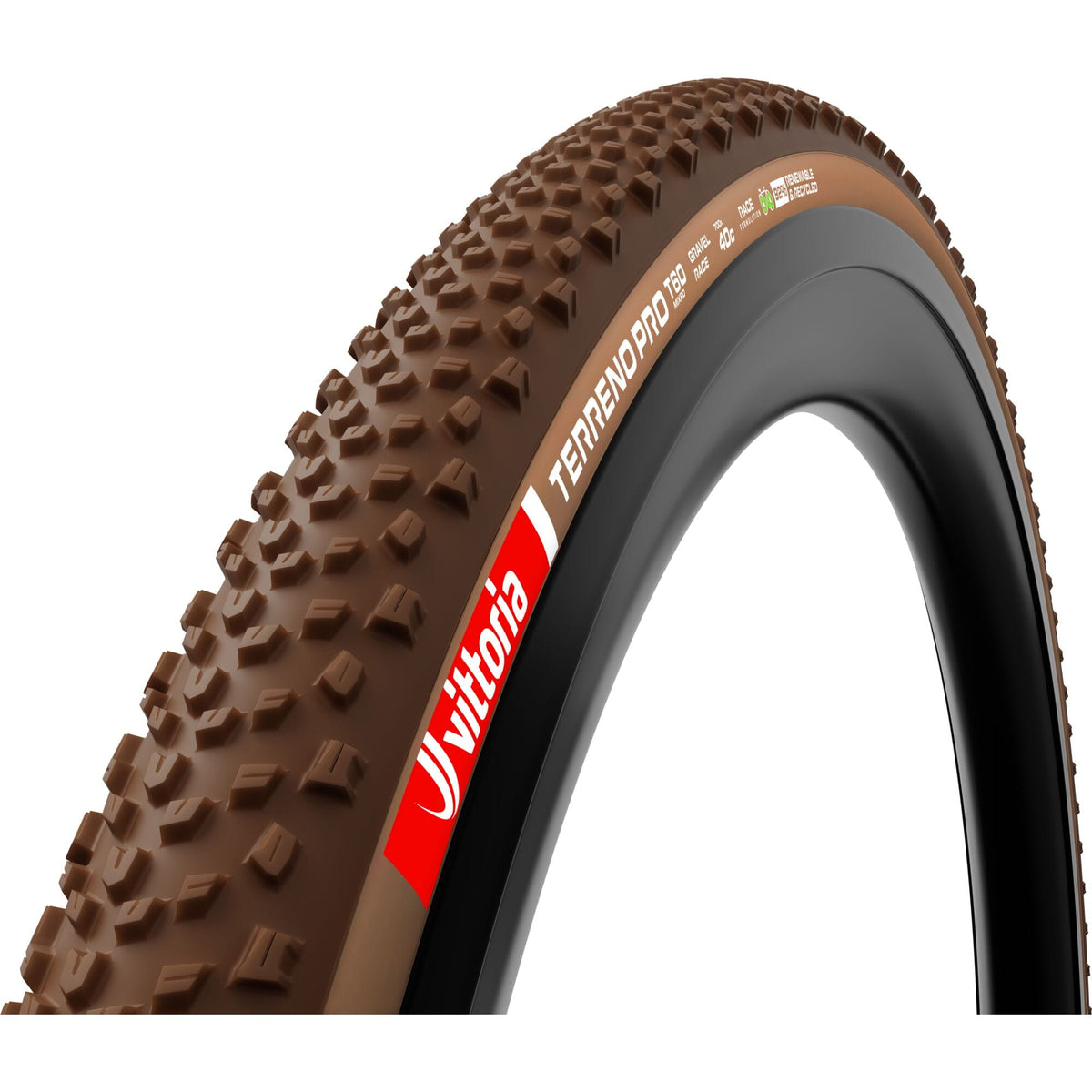 Vittoria Terreno Pro T60 Mixed 700x45c Gravel Race Natural Brown Tubeless Ready Tyre