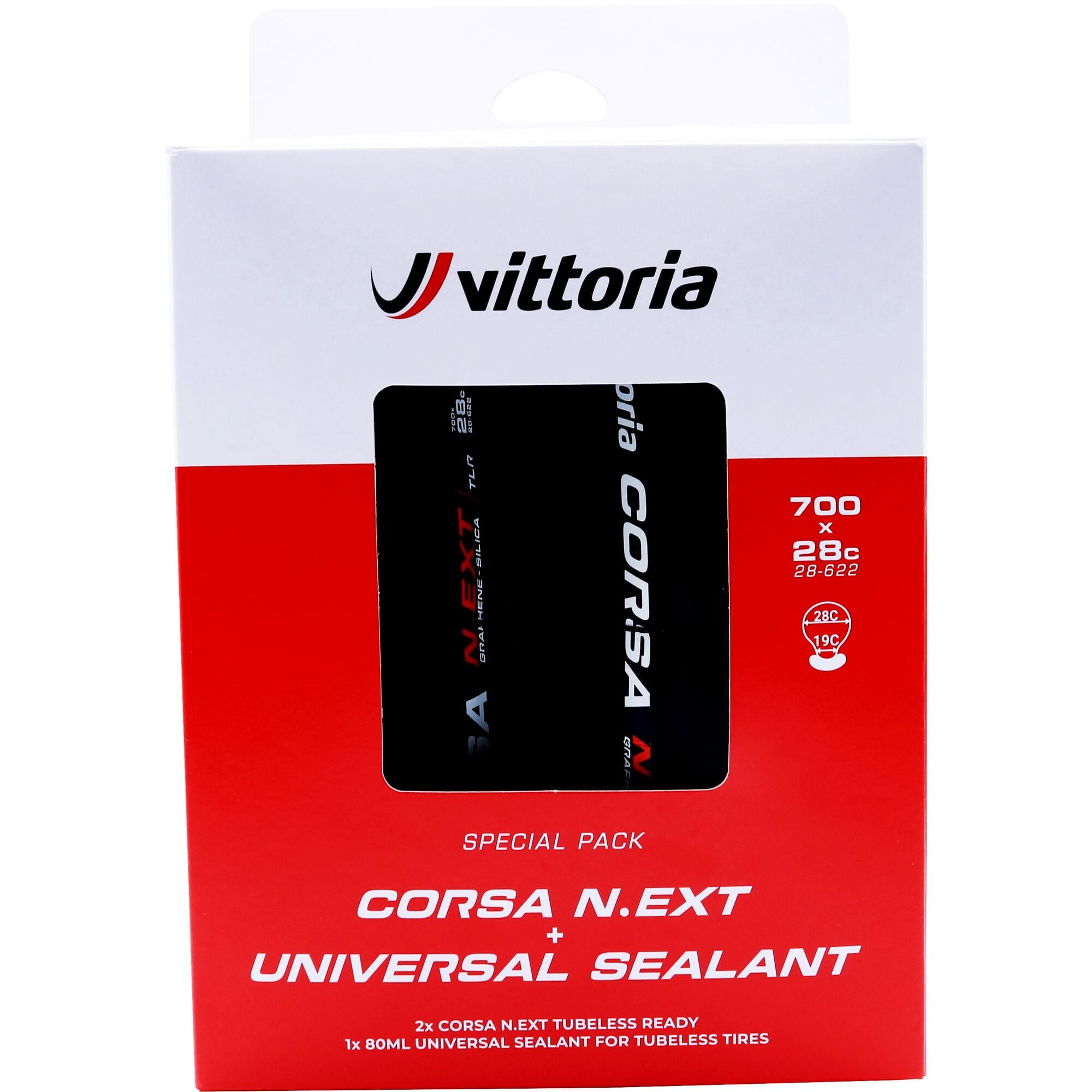 Vittoria Rubino V Folding Twin Pack with 2 x Innertubes