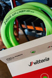Vittoria Air-Liner Light tubeless road tyre insert with run-flat protection, shown installed inside a road bike tyre.