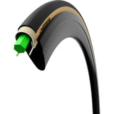 Vittoria Air-Liner Light tubeless road tyre insert with run-flat protection, shown installed inside a bicycle tire.