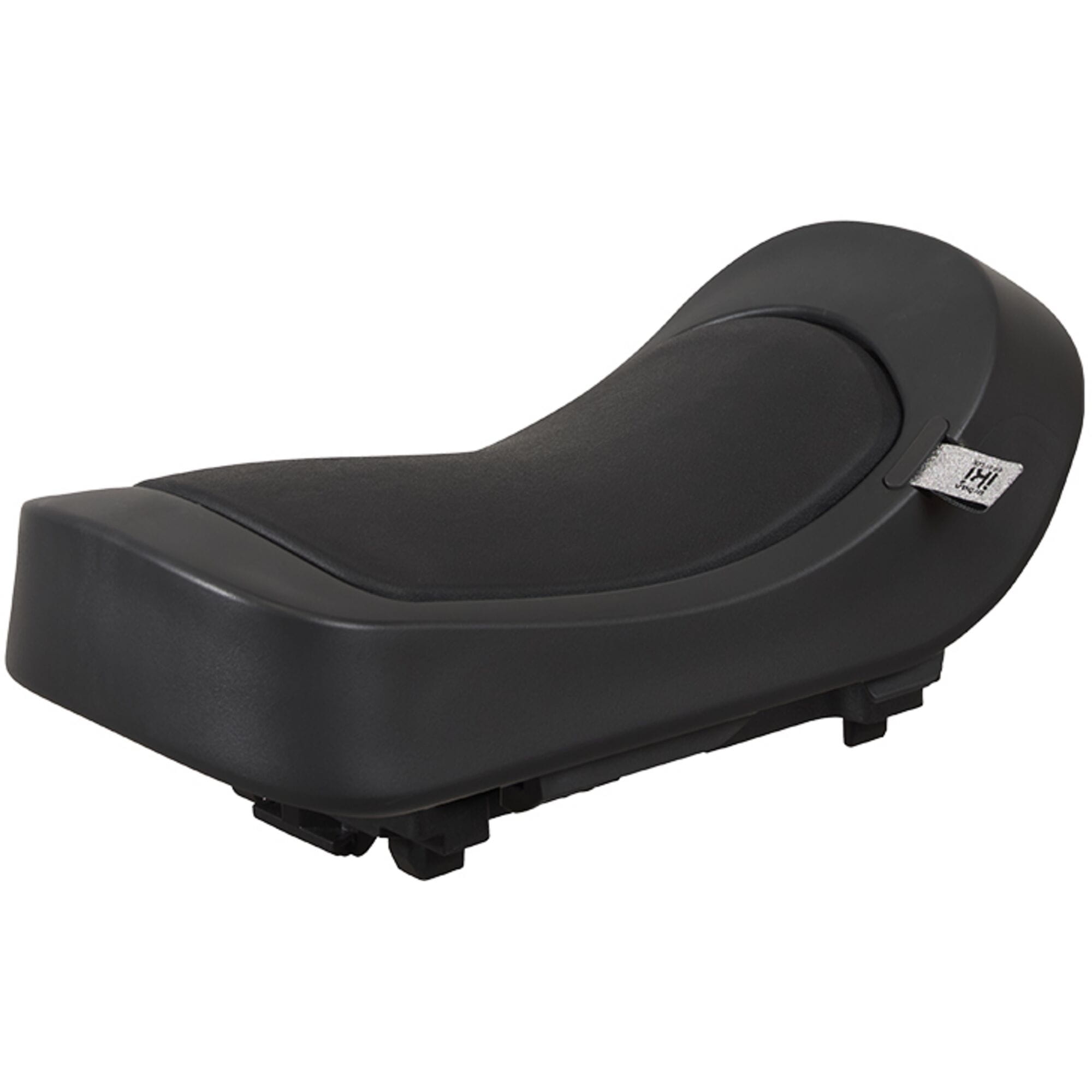 Urban Iki Junior Seat AVS+ child bike seat in Bincho Black, foldable, secure, weather-resistant for safe bike riding.