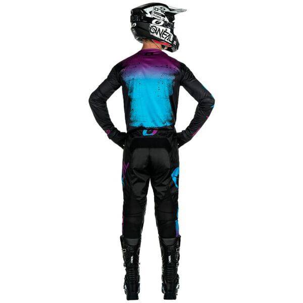 Oneal Mayhem Scarz V.24 MTB jersey in slim fit, quick-drying performance shirt with breathable fabric, suitable for mountain biking.