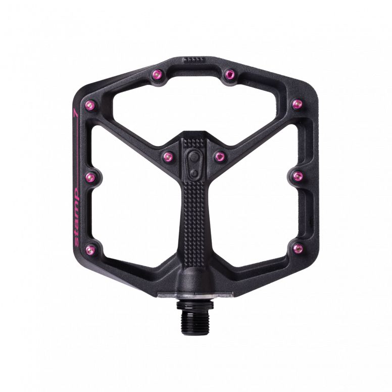 Crank Brothers Stamp 7 Black / Pink Flat Pedal