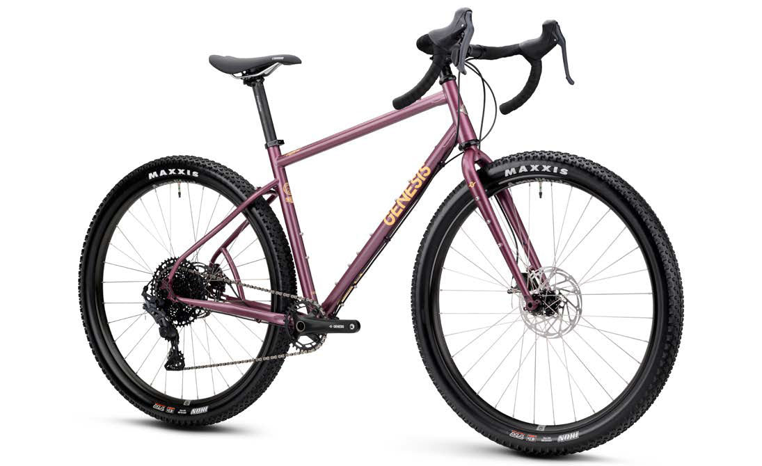 Genesis Vagabond 10 Gravel Bike 2026 with 10-speed MicroShift drivetrain and TRP Spyre mechanical brakes, shown from side view.