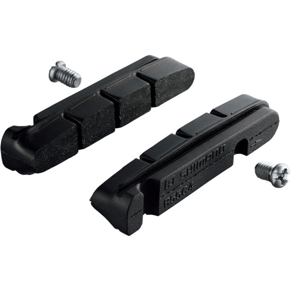 Shimano R55C4 Brake Shoe Inserts And Fixing Bolts For Carbon Rim Pair Brake Pads