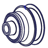 Dt Swiss Hwaxxx00S1545C Front Hub Spacer For 240 Radial Non-Disc Single