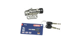 Abus silver lock accessory for Bosch Rib downtube battery on e-bike, providing security and protection.