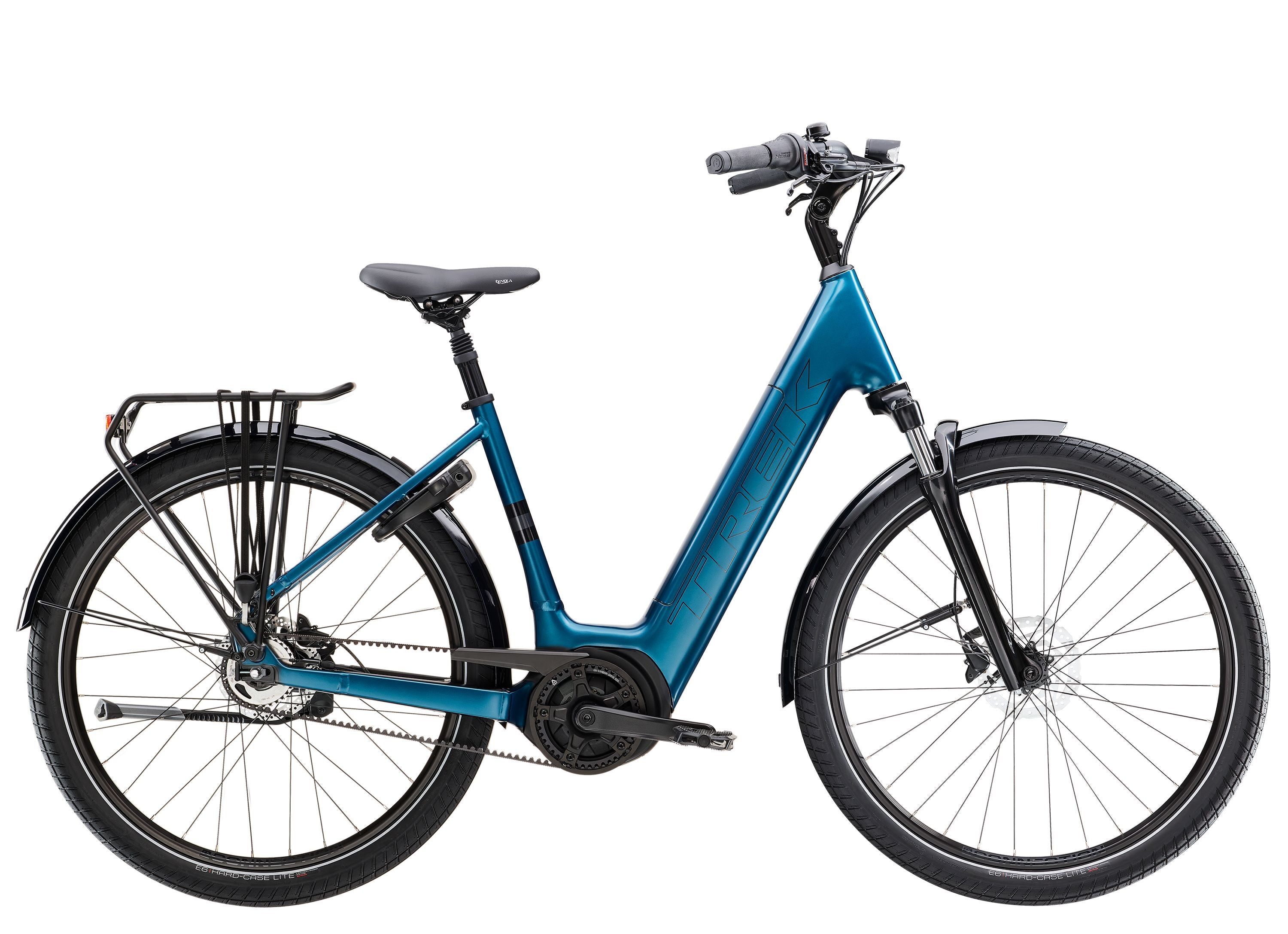 Trek District+ 3 Lowstep Belt Hybrid Bike