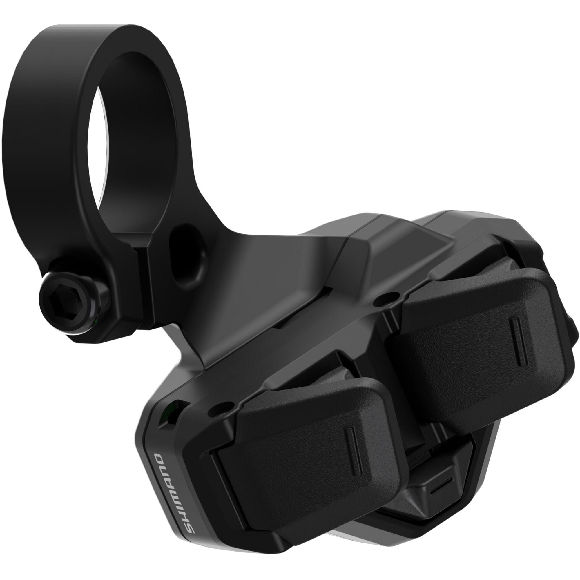 Shimano STEPS SW-EN605-R right-hand shift switch for e-bike SEIS system, close-up of the electronic component.