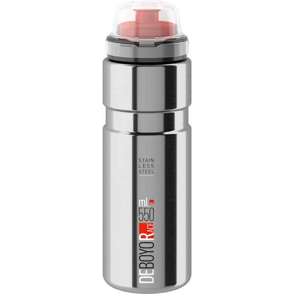 Elite Water Bottles - Deboyo Race stainless steel vacuum Bottles - 550 ml silver - 12 hours thermal