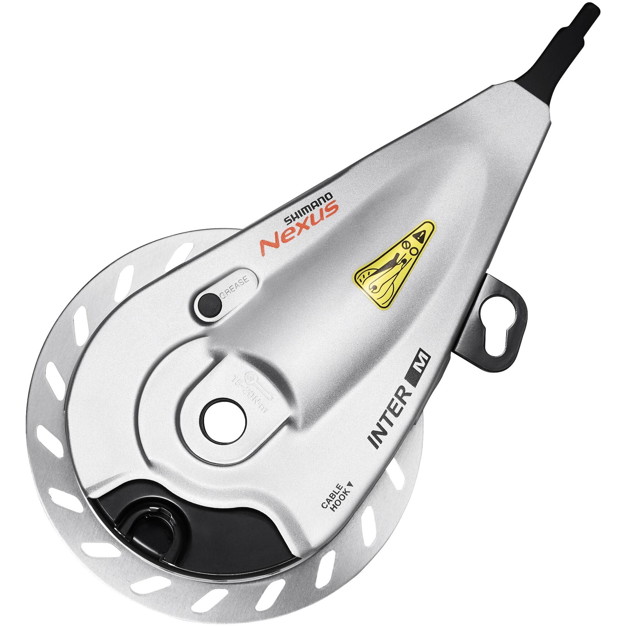 Shimano Nexus BR-C3001-F-DX front roller brake with M9 x 3.5mm lock nut, bike hub brake component, reliable Shimano Nexus part.
