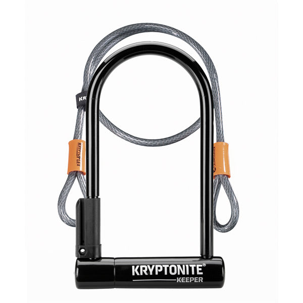 Kryptonite D-Locks - Keeper 12 Standard W/Flex Sold Secure Silver
