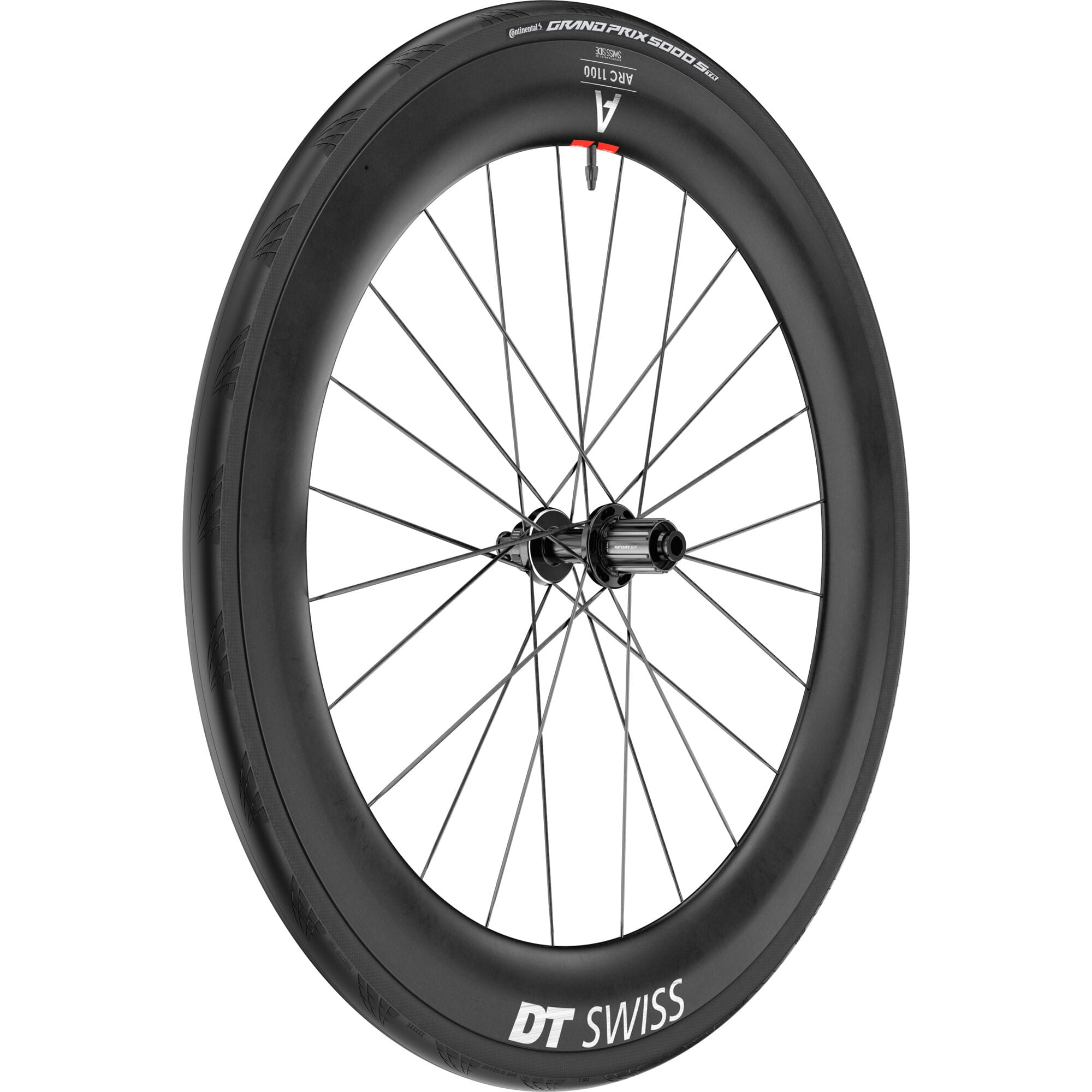 DT Swiss ARC 1100 DICUT disc brake WTS, carbon clincher 65 x 22 mm rim, rear with tyre
