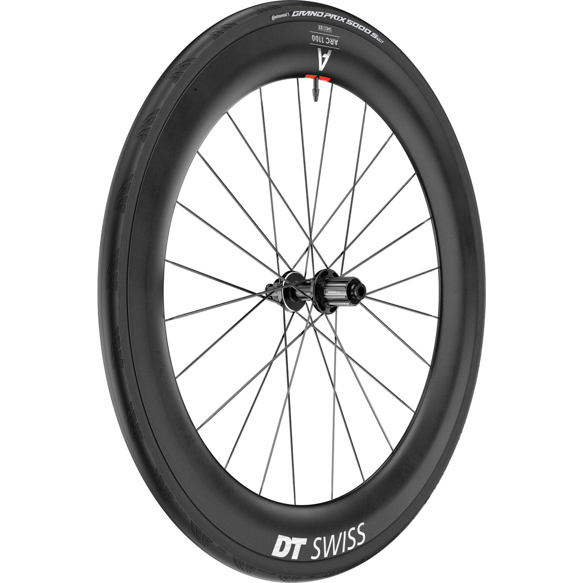 DT Swiss ARC 1100 DICUT disc brake WTS, carbon clincher 65 x 22 mm rim, rear with tyre