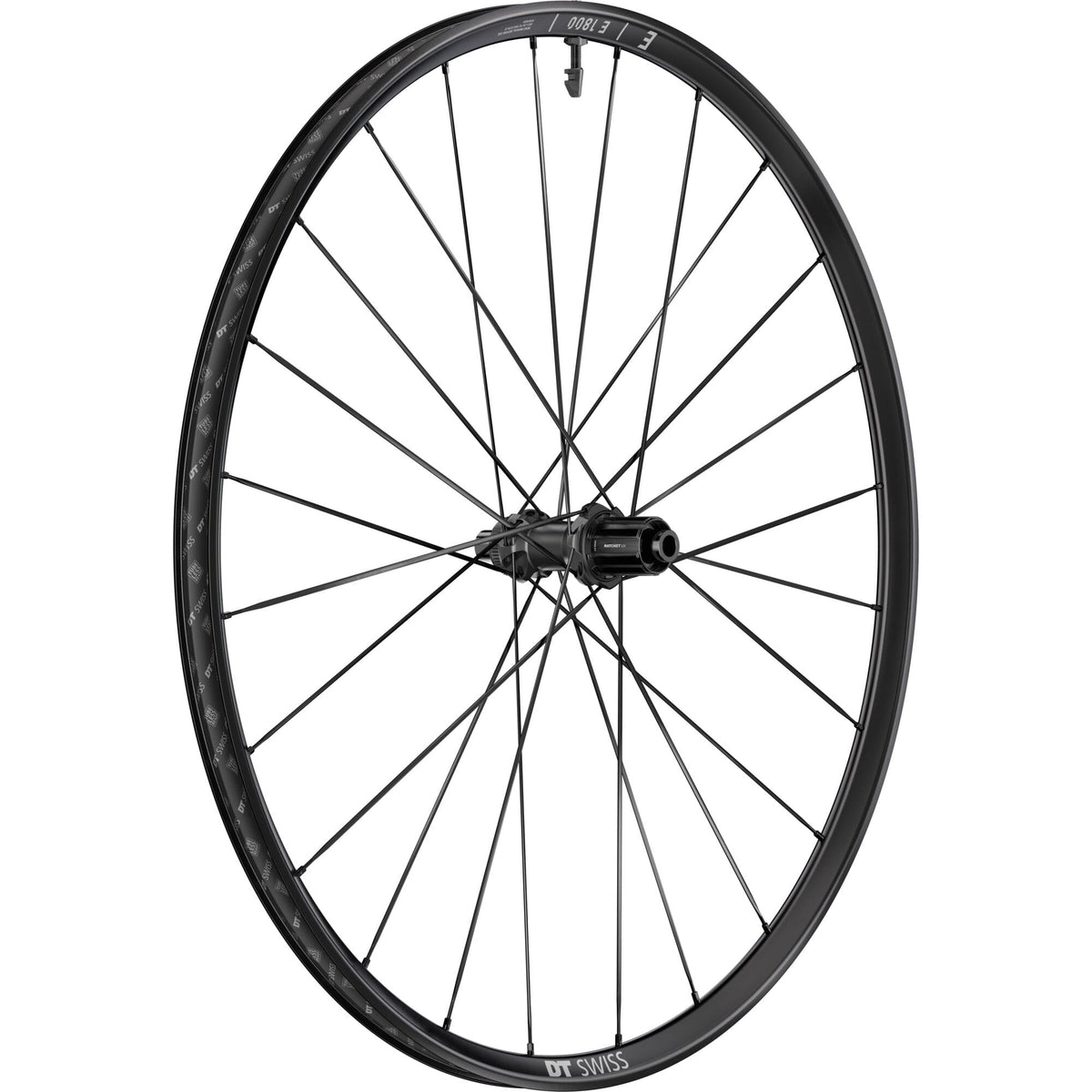 DT Swiss E 1800 SPLINE disc brake wheel, clincher 23 x 24 mm, Shimano HG rear