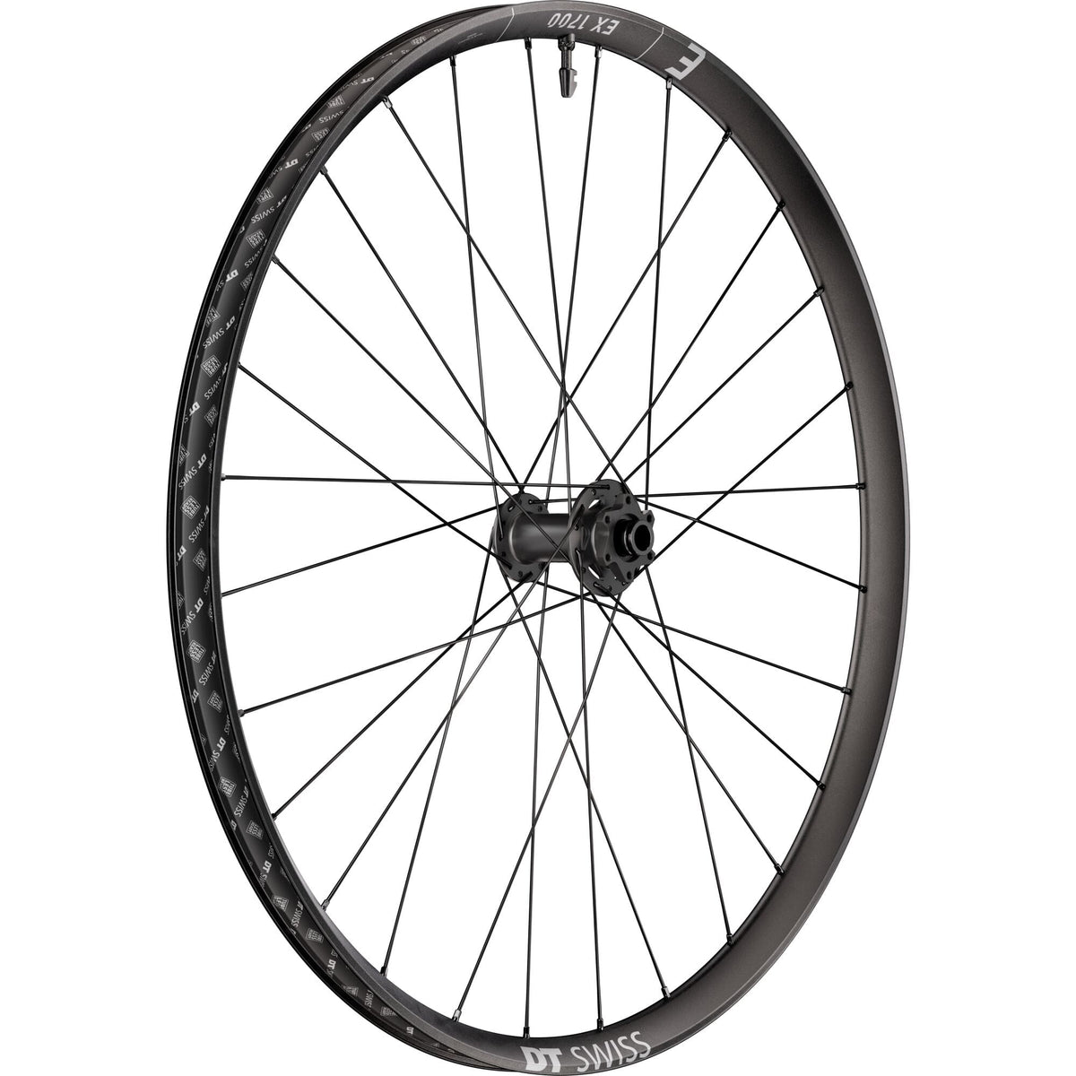 DT Swiss EX 1700 29-inch front wheel with 30mm rim, 15x110mm BOOST axle, mountain bike component