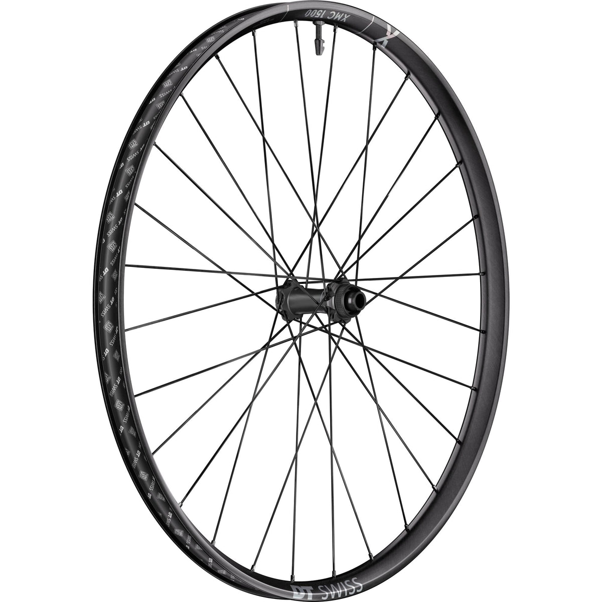 DT Swiss XMC 1500 SPLINE carbon MTB wheel front with 30mm rim width, BOOST axle, 29-inch size, lightweight mountain biking component