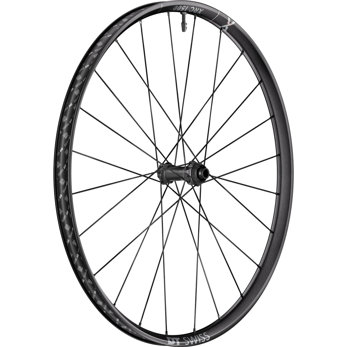 DT Swiss XRC 1500 29-inch front wheel with 30mm rim and BOOST axle, tubeless-ready mountain bike component.
