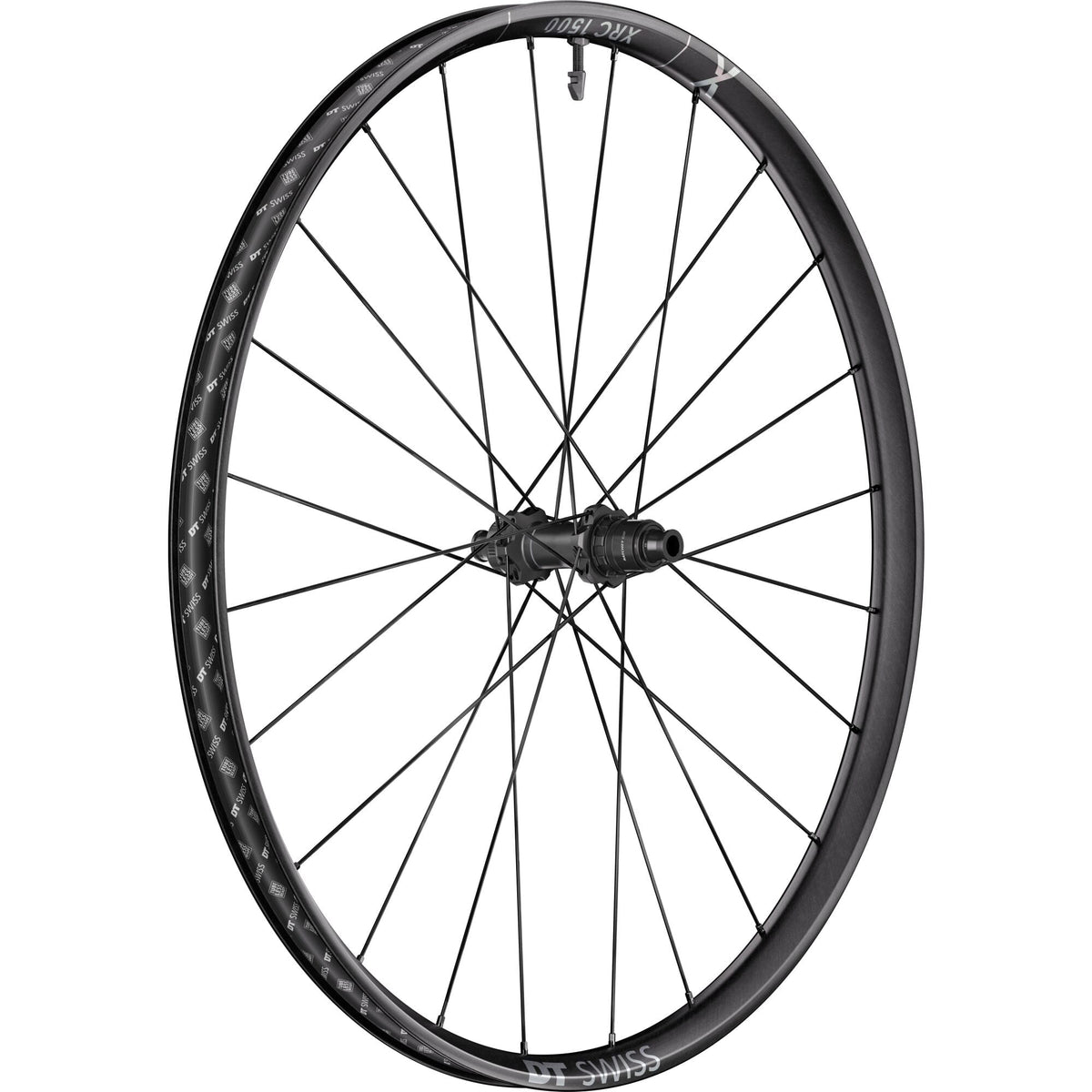 DT Swiss XRC 1500 rear mountain bike wheel with 30mm rim, BOOST axle, MICRO SPLINE, SRAM XD compatibility, detailed close-up