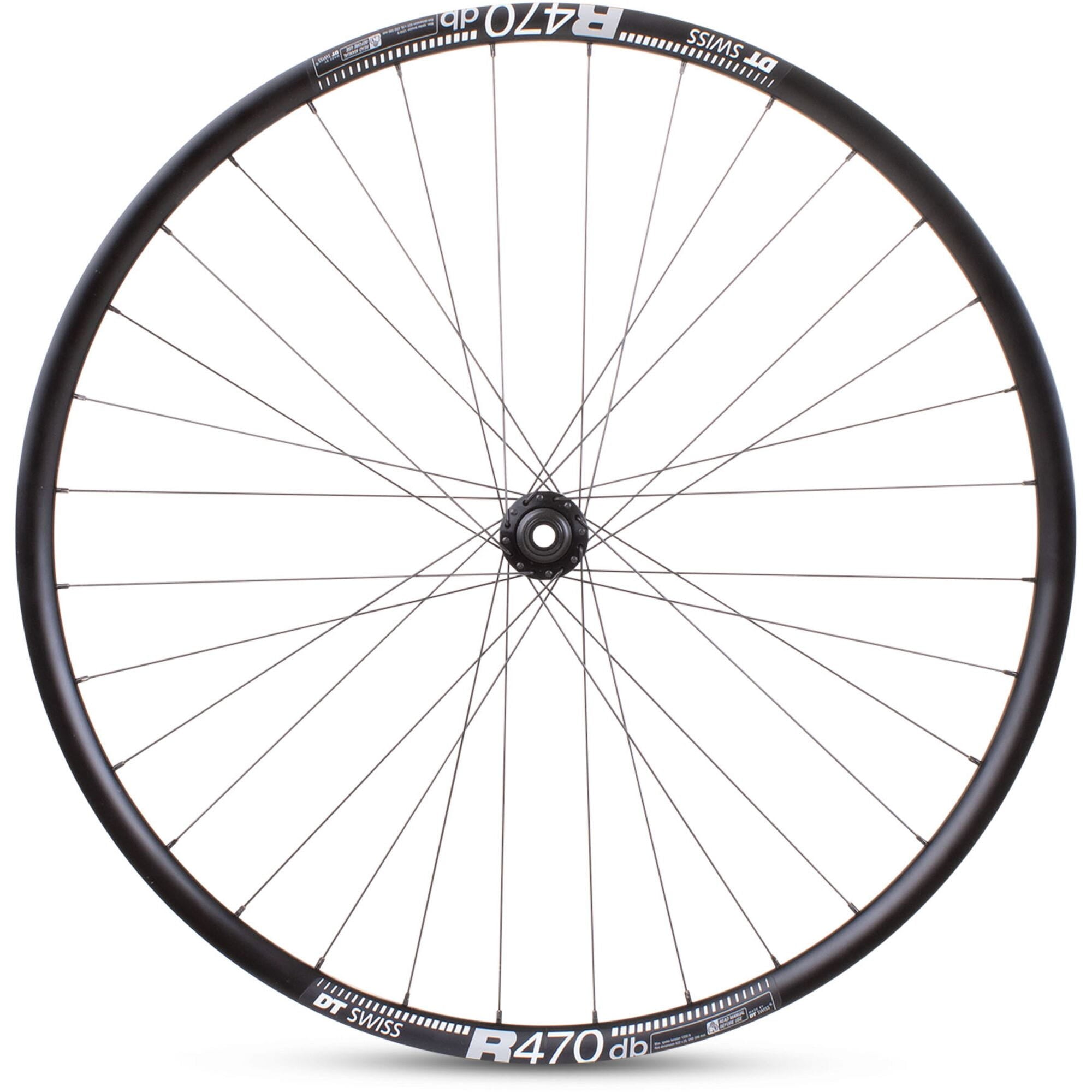 M Part Wheels Road Front Disc Wheel Shimano 105 CL Hub TA 100x12mm DT R 470 Rim black 700c