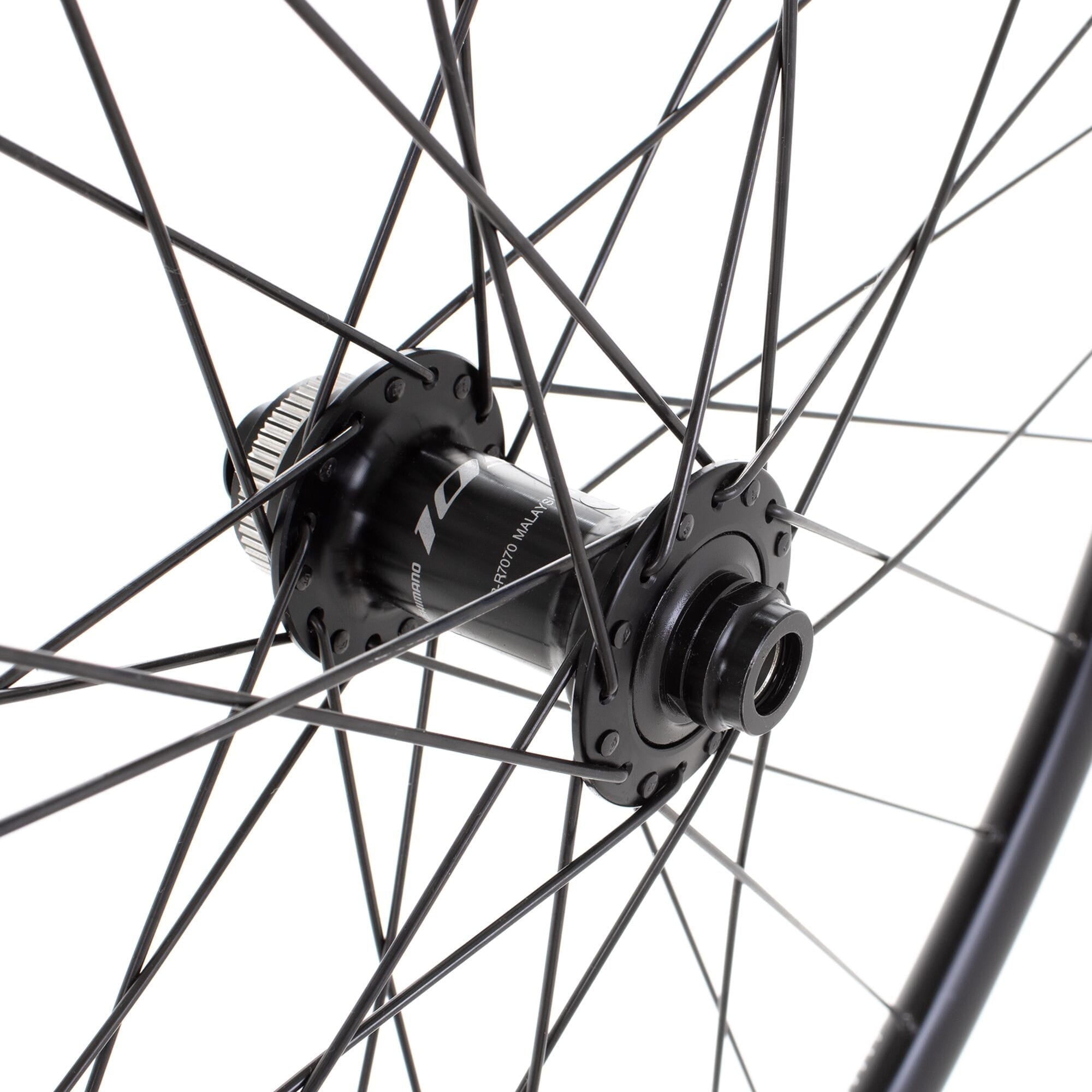 M Part Wheels Road Front Disc Wheel Shimano 105 CL Hub TA 100x12mm DT R 470 Rim black 700c