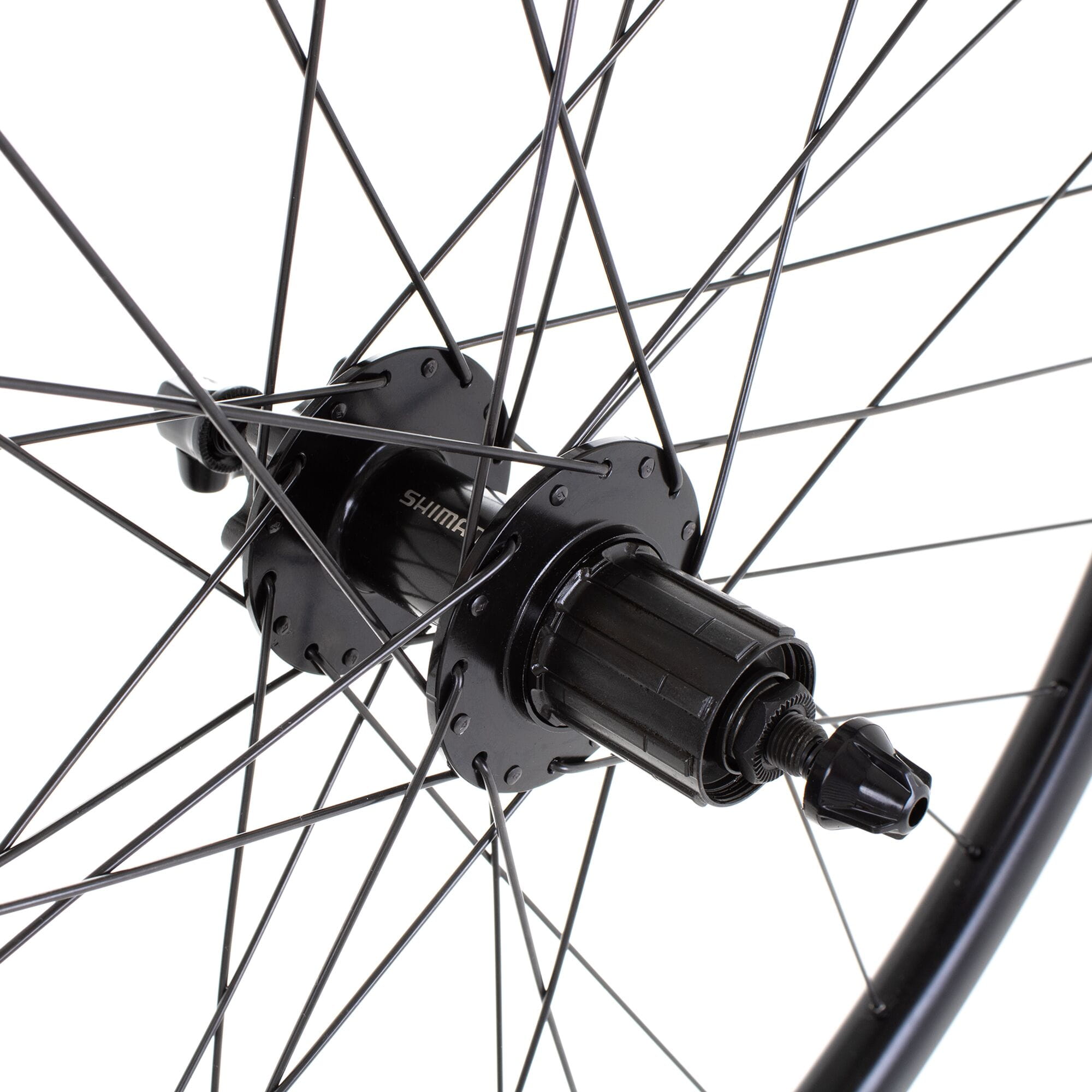 M Part Wheels Gravel Rear Wheel Shimano QC 400 6B Hub QR 135mm 700c Sniper 24 Rim black