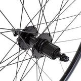 M Part Wheels Gravel Rear Wheel Shimano QC 400 6B Hub QR 135mm 700c Sniper 24 Rim black