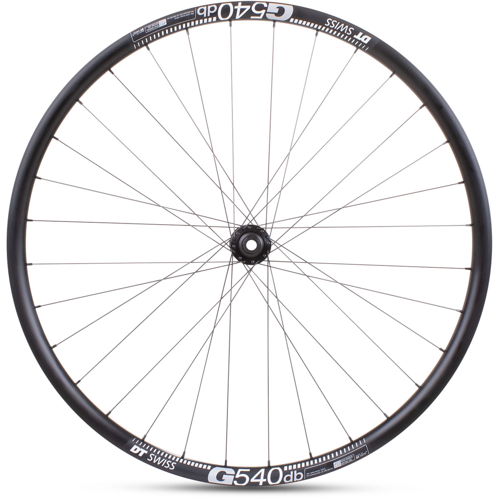 M Part Wheels Gravel Front Wheel Shimano 105 CL Hub TA 100x12mm G 540 Rim TLR black 700c