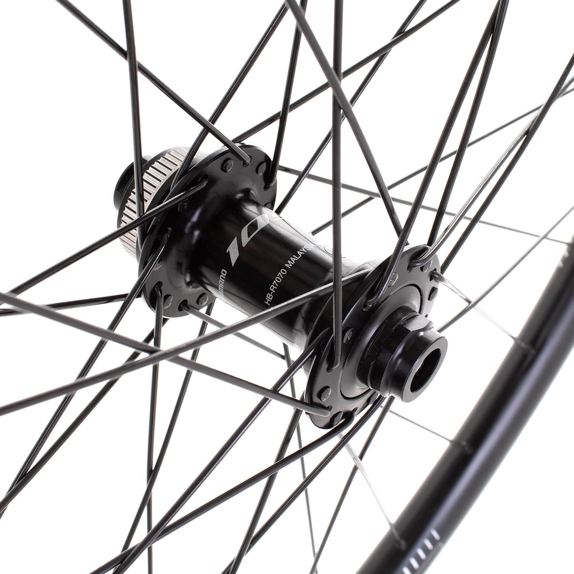 M Part Wheels Gravel Front Wheel Shimano 105 CL Hub TA 100x12mm G 540 Rim TLR black 700c