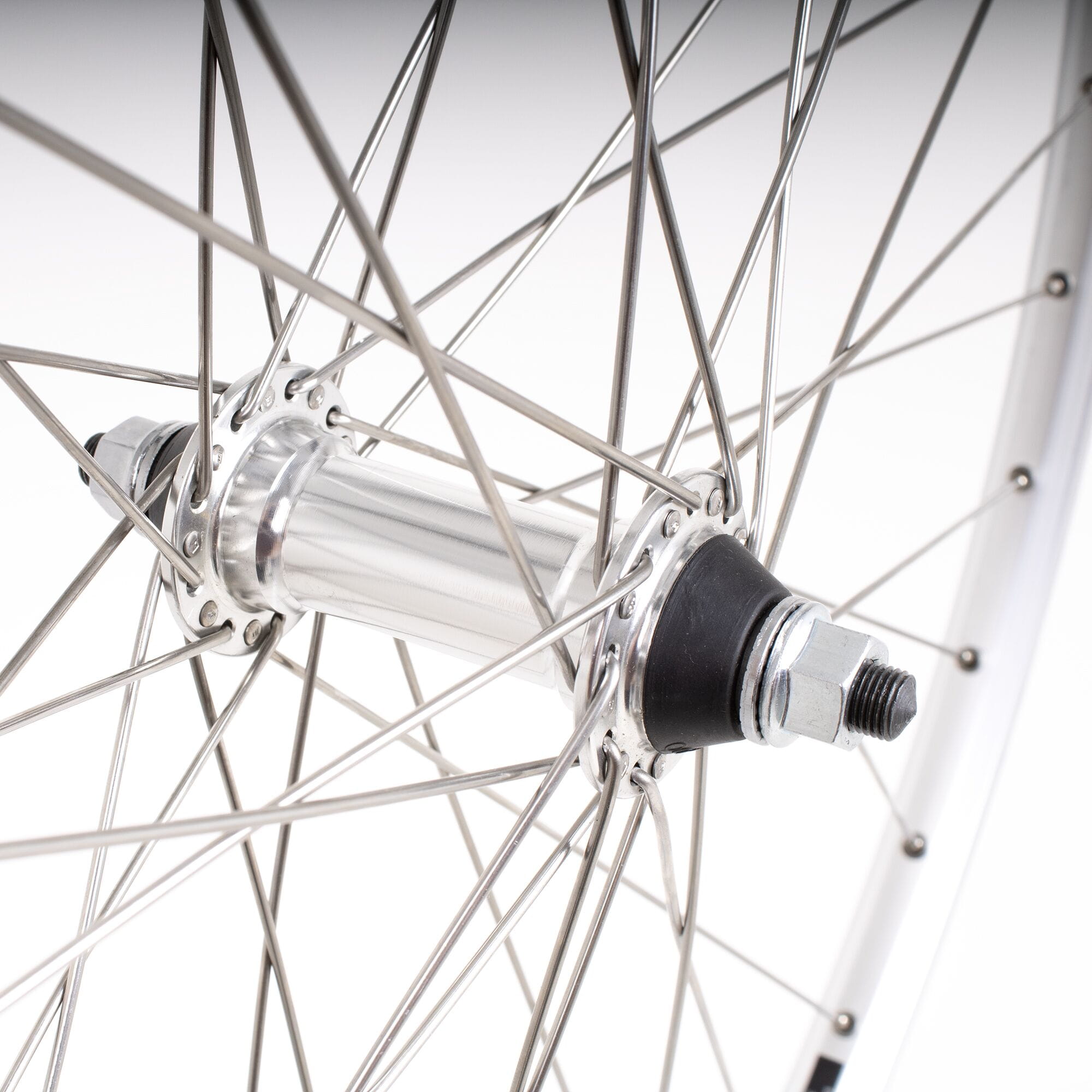 M Part Wheels Hybrid Front Solid Axle Wheel silver 700c