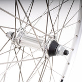 M Part Wheels Hybrid Front Solid Axle Wheel silver 700c