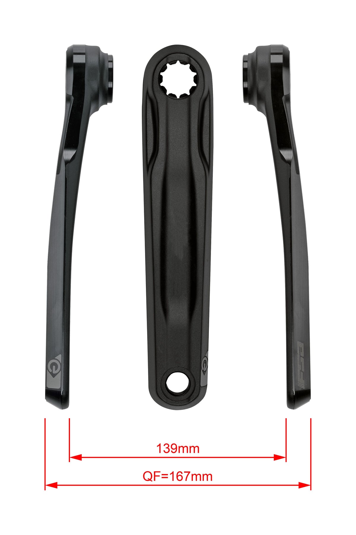 FSA Ebike Chainset CK-762 ISIS 22.0mm Black