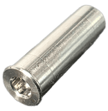 Cane Creek eeSilk 2.0 stainless steel removable axle bolt kit for bicycle seatposts, detail view of component parts