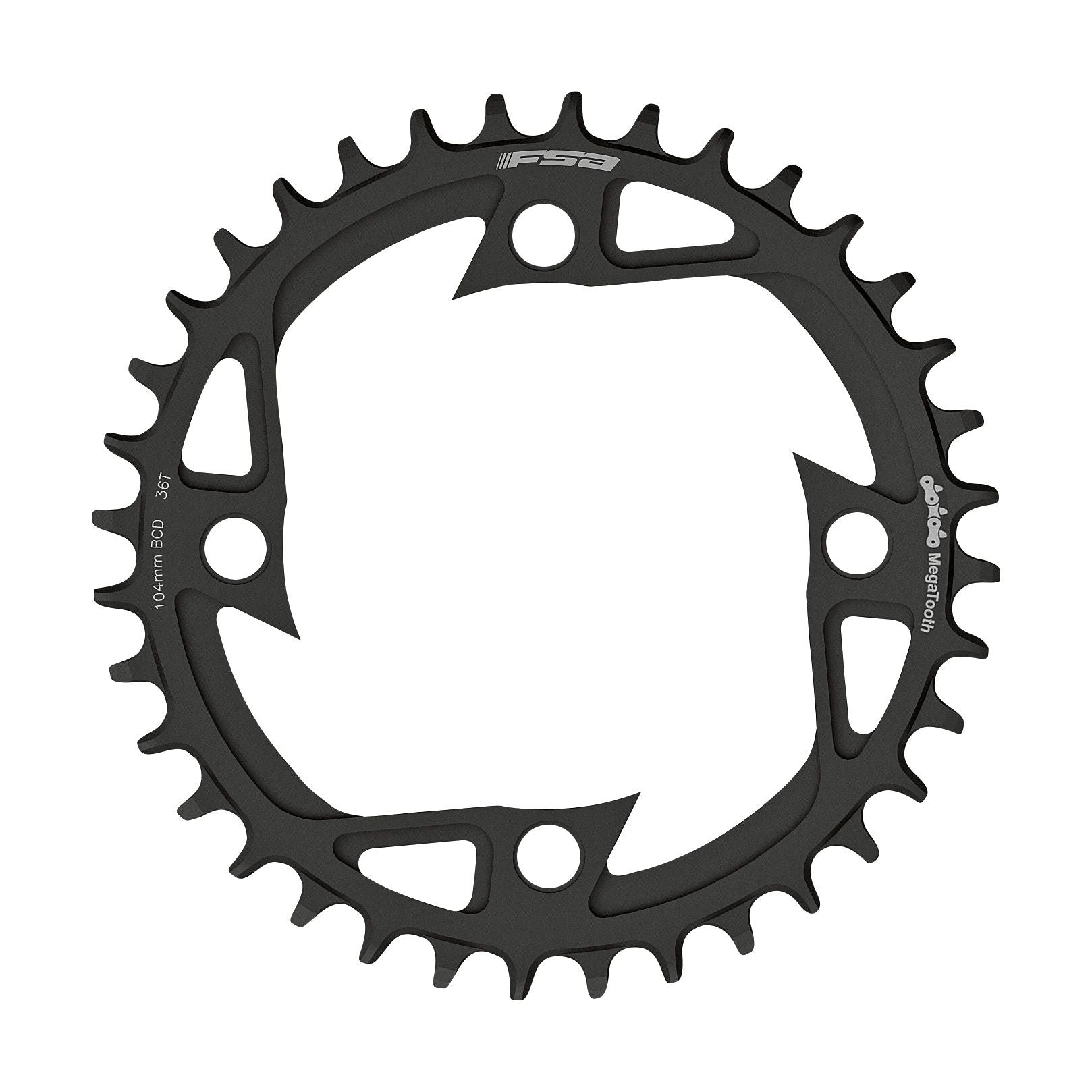 FSA Bosch Ebike Alloy Chainring (1x11, 104x44T, G3/4, V-Shape)