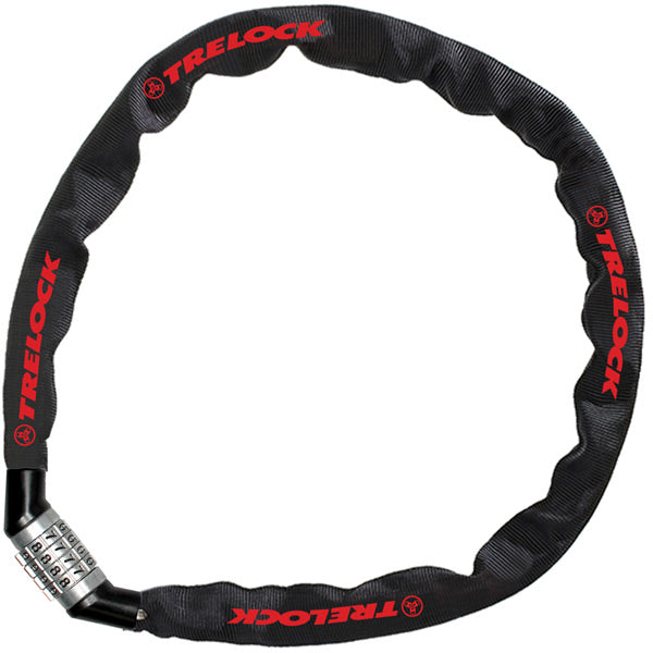 Trelock Chain Locks - Chain Lock BC115 60cm x 4mm Combo Black