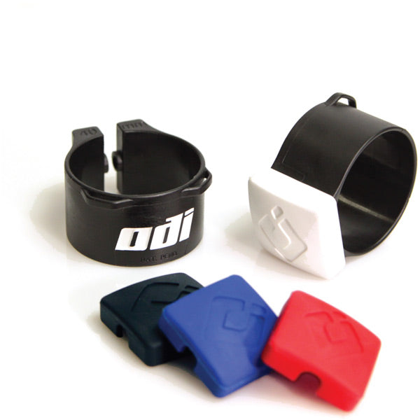 ODI Fork Bumper for Fox 40mm forks, durable frame protection component with easy installation for mountain bikes.