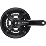 Shimano Fc-Ty501 Chainset 46 / 30 Double 7 / 8-Speed 170 Mm With Chainguard Black Cranks