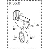Thule 52849 EasyFold XT Right Transport Wheel Genuine Spare Part for Bike Rack | Swinnerton Cycles