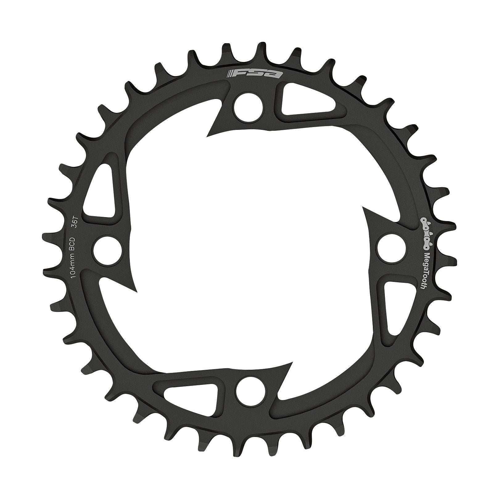 FSA Bosch Ebike Alloy Chainring (1x11, 104x44T, G3/4, V-Shape)