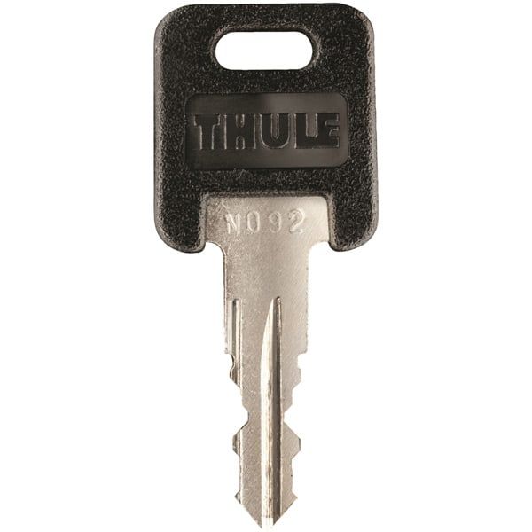 Thule spare key for carrier locks, genuine replacement accessory, designed for all Thule car carriers.