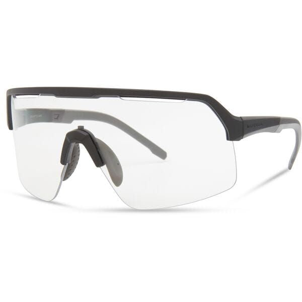 Madison Eyewear Crypto Air Matt Black sunglasses with clear interchangeable lenses, stylish eyewear for modern fashion.