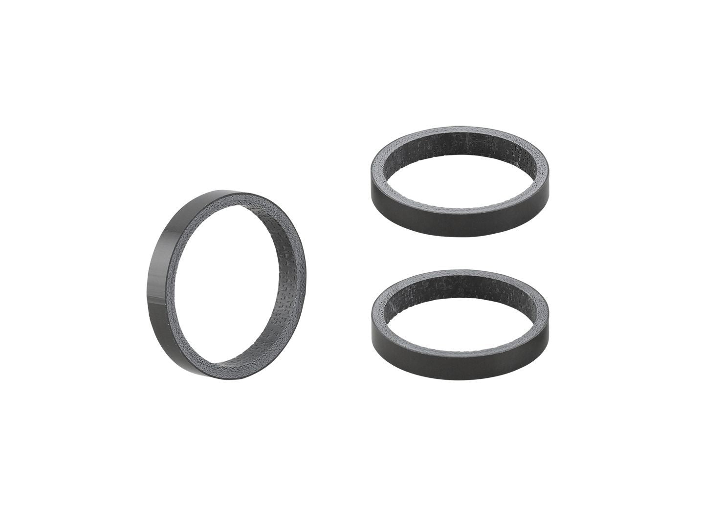 Bontrager 5mm Carbon Headset Spacer - Pack of 3 Carbon 5mm x 28.6mm