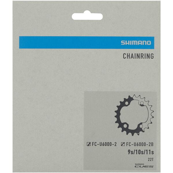 Shimano Fc-U6000-2 Cues 11/10/9 Speed Double Inner Chainring 22T-Bn For 36-22T Chain Ring