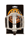 Fat Spanner Pedals Fattys Flatties Dobber Silver Flat Pedal