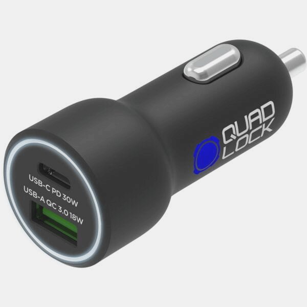Quad Lock Mounts & Spares - Dual USB 48W Dual Car Charger