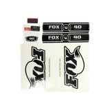 Fox Fork 40 Rc2 Fit B/W Oe Decal Kit Black 2011 Spares & Accesories